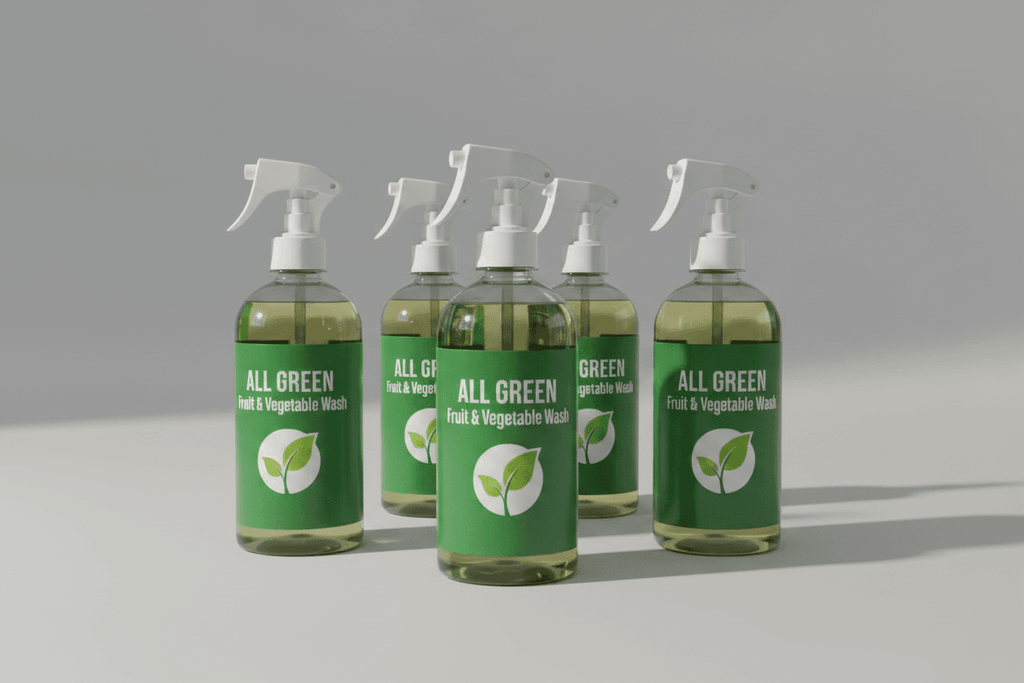 All Green Fruit & Vegetable Wash 6-pack of 12 oz spray bottles