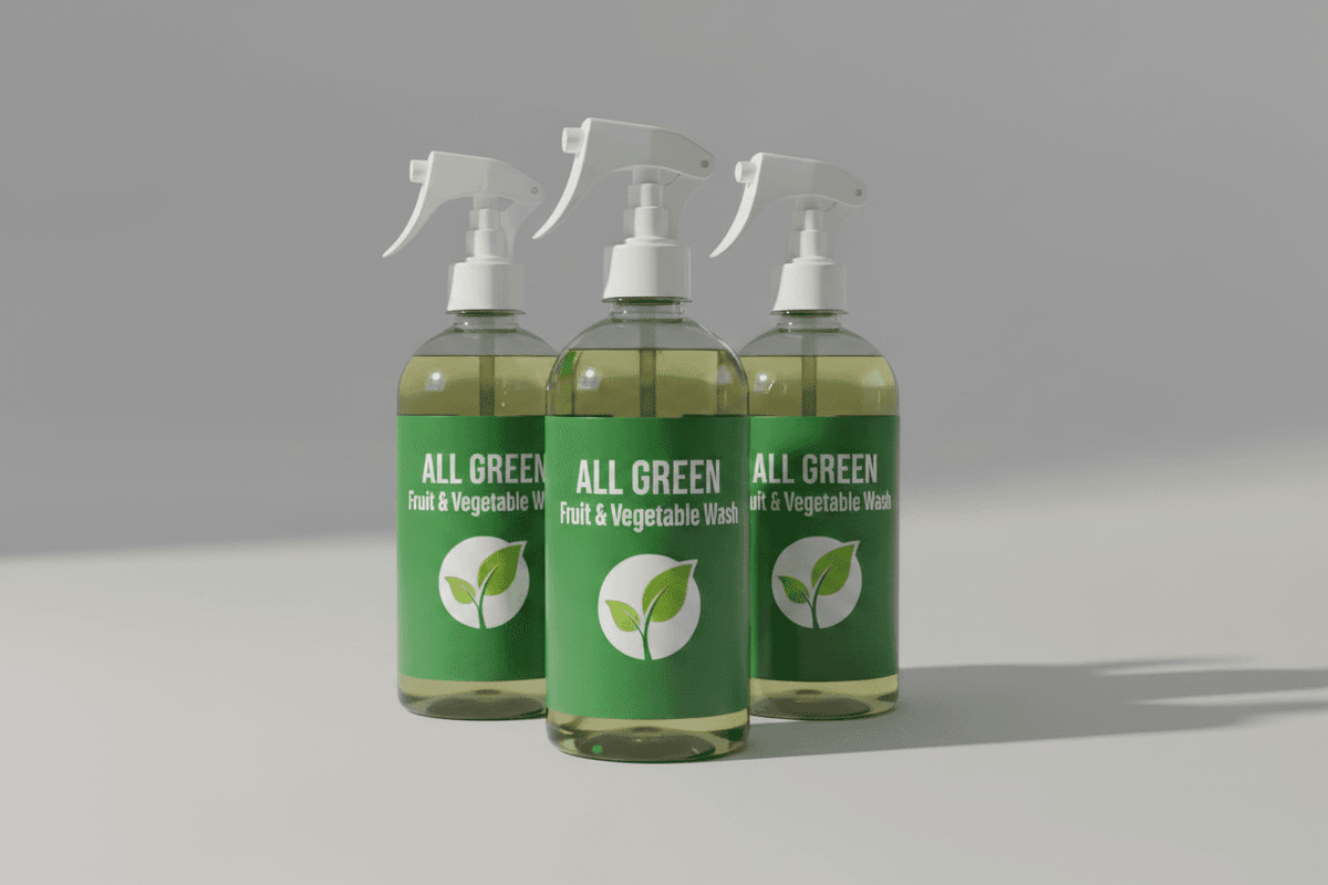 All Green Fruit & Vegetable Wash 3-pack of 12 oz spray bottles